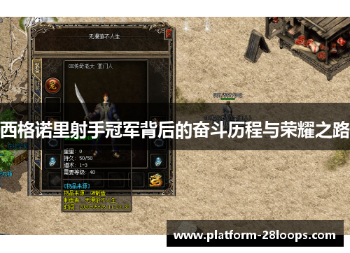 西格诺里射手冠军背后的奋斗历程与荣耀之路