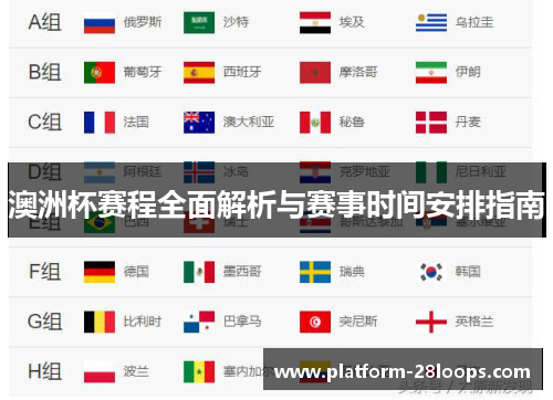 澳洲杯赛程全面解析与赛事时间安排指南