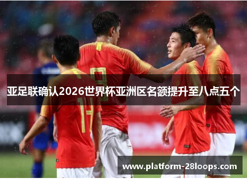 亚足联确认2026世界杯亚洲区名额提升至八点五个